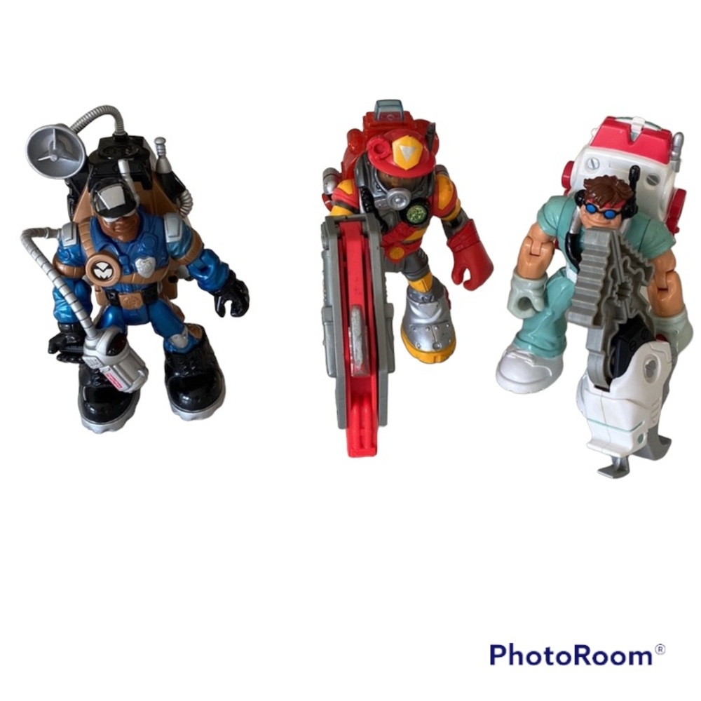 Set of 3 - Mattel Rescue Heroes